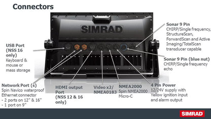 Simrad Nss16 Evo3s Combo Mfd With C-map Us Enhanced Map