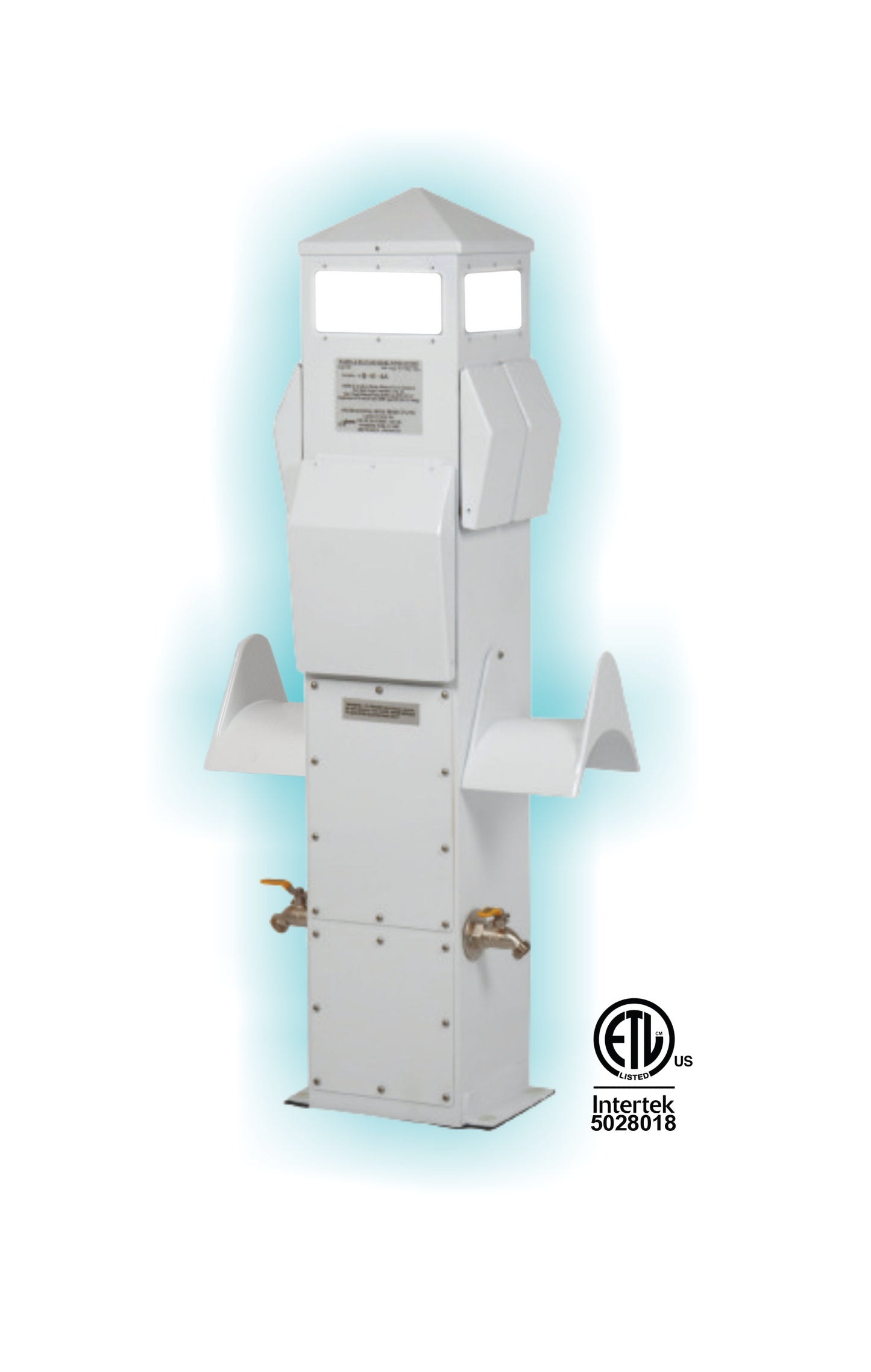 41 INCH DOCK MOUNT MARINE POWER PEDESTAL - 50/50/30/30/2H2O/2HH/LED&P/DIRECT