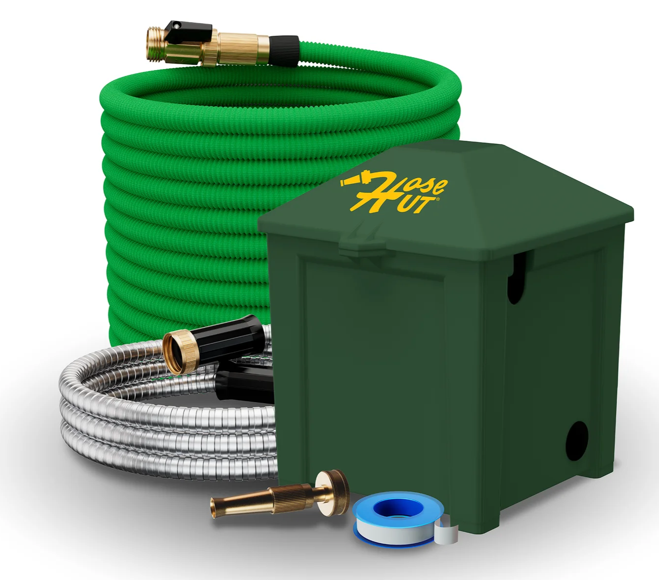 Hose Hut - Marine Wash Down System (5 PCS) Green Cleaning and Maintenance