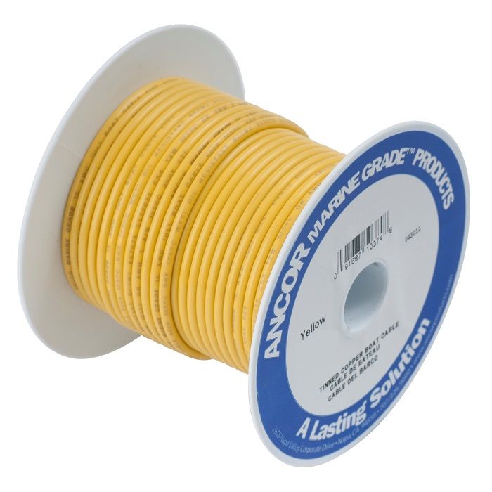 Ancor #6 Yellow 100' Spool Tinned Cooper