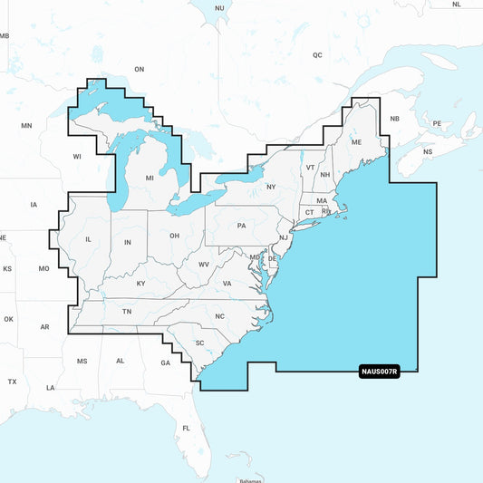 Navionics Plus Naus007r U.s. East Microsd