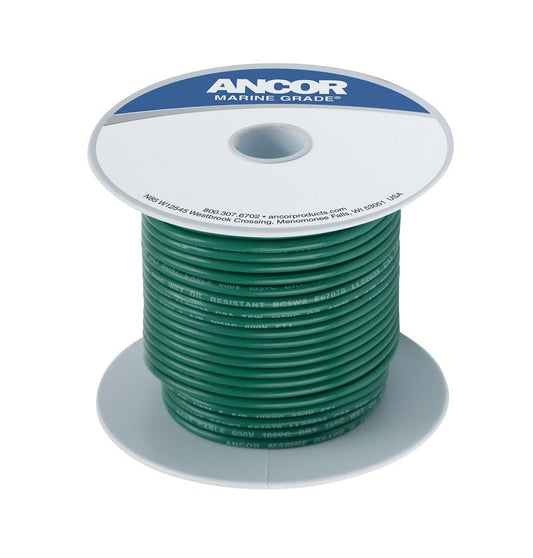 Ancor #10 Green 100' Spool Tinned Copper - Boat Gear USA