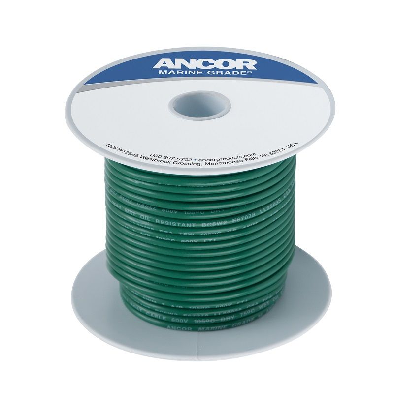 Ancor #10 Green 25' Spool Tinned Copper - Boat Gear USA