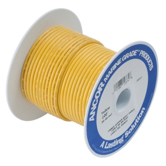 Ancor #10 Yellow 100' Spool Tinned Copper - Boat Gear USA