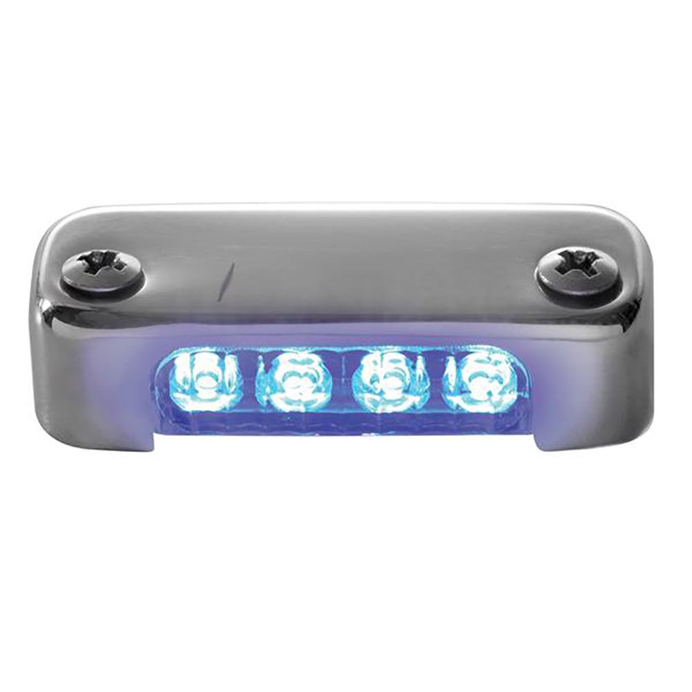 Attwood Blue LED Micro Light w/Stainless Steel Bezel & Vertical Mount - Boat Gear USA