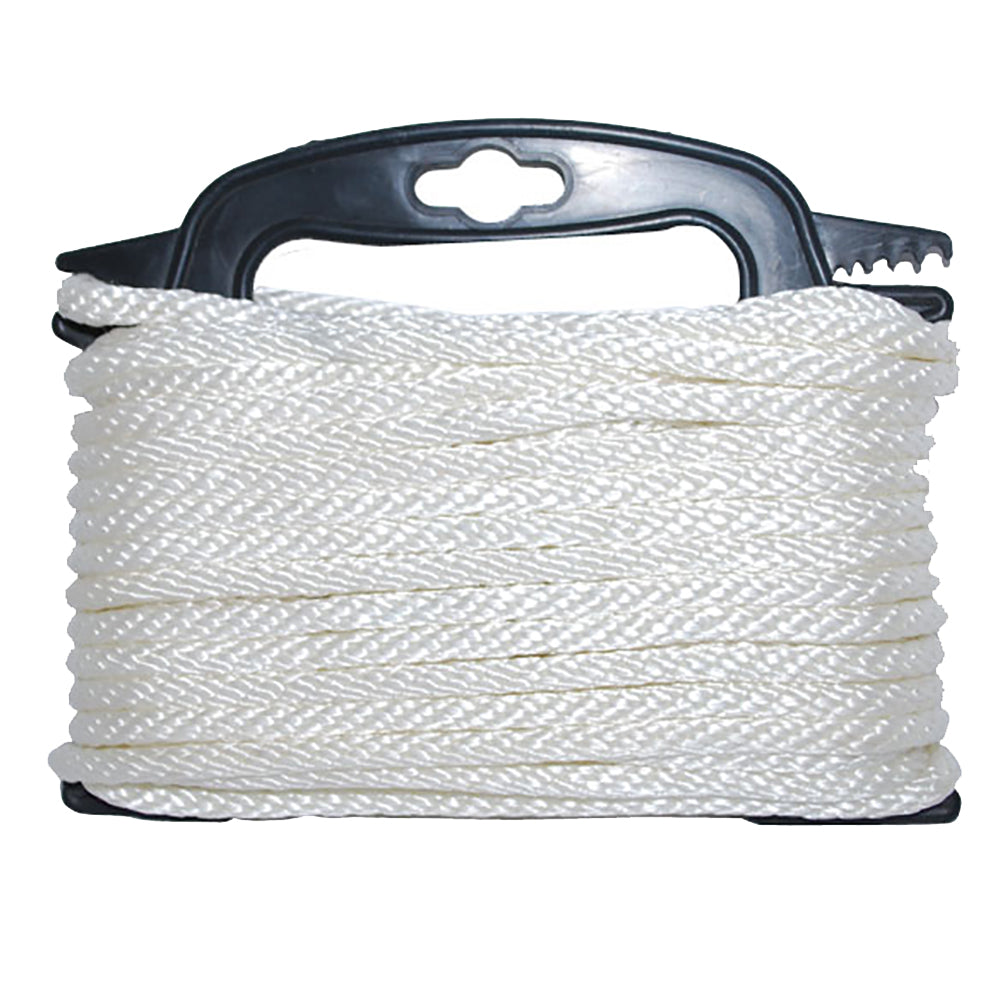 Attwood Braided Nylon Rope - 3/16" x 100' - White - Boat Gear USA