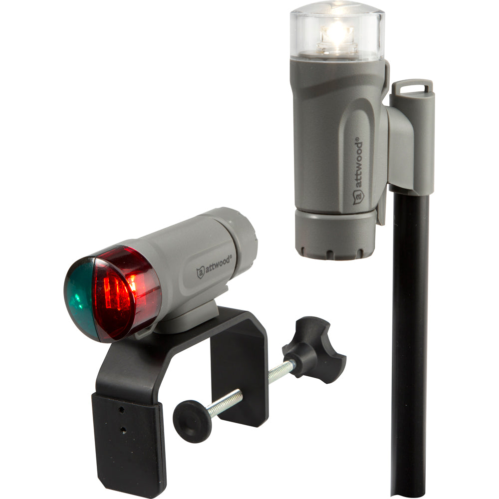 Attwood Clamp-On Portable LED Light Kit - Marine Gray - Boat Gear USA