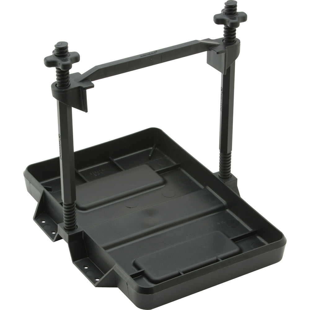 Attwood Heavy-Duty All-Plastic Adjustable Battery Tray - 27 Series - Boat Gear USA