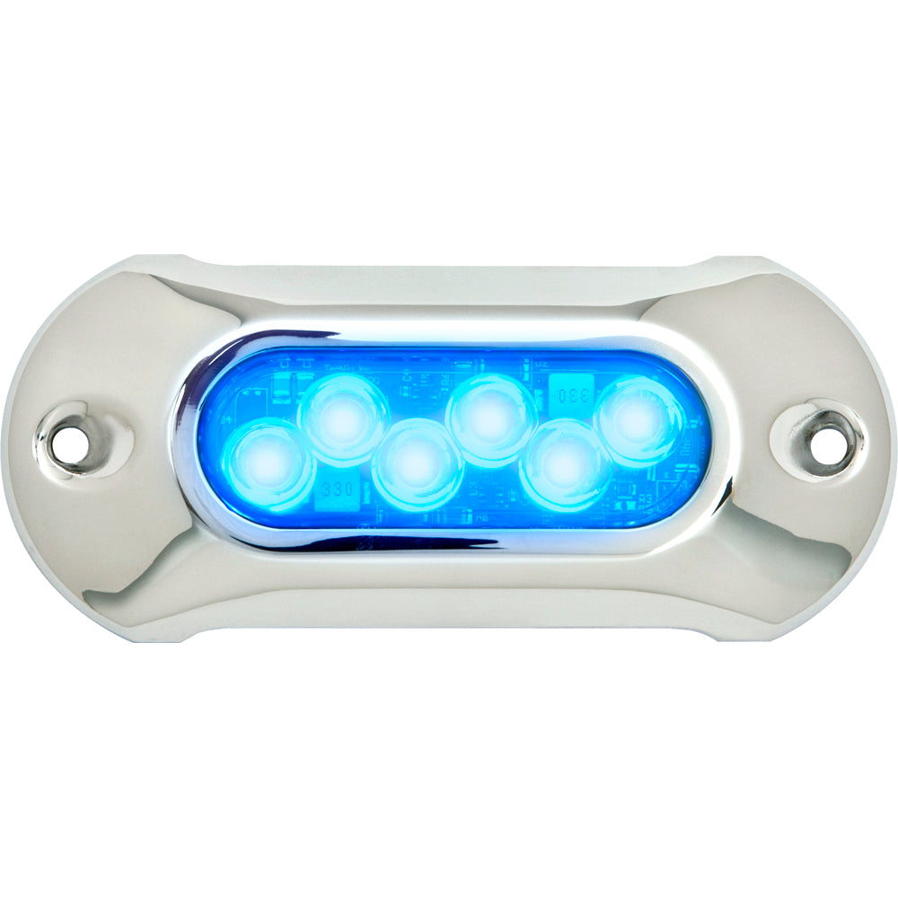 Attwood Light Armor Underwater LED Light - 6 LEDs - Blue - Boat Gear USA