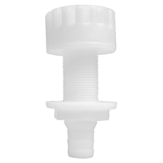 Attwood Plastic White Thru-Hull With Strainer - 3/4" Inner Diameter - Boat Gear USA