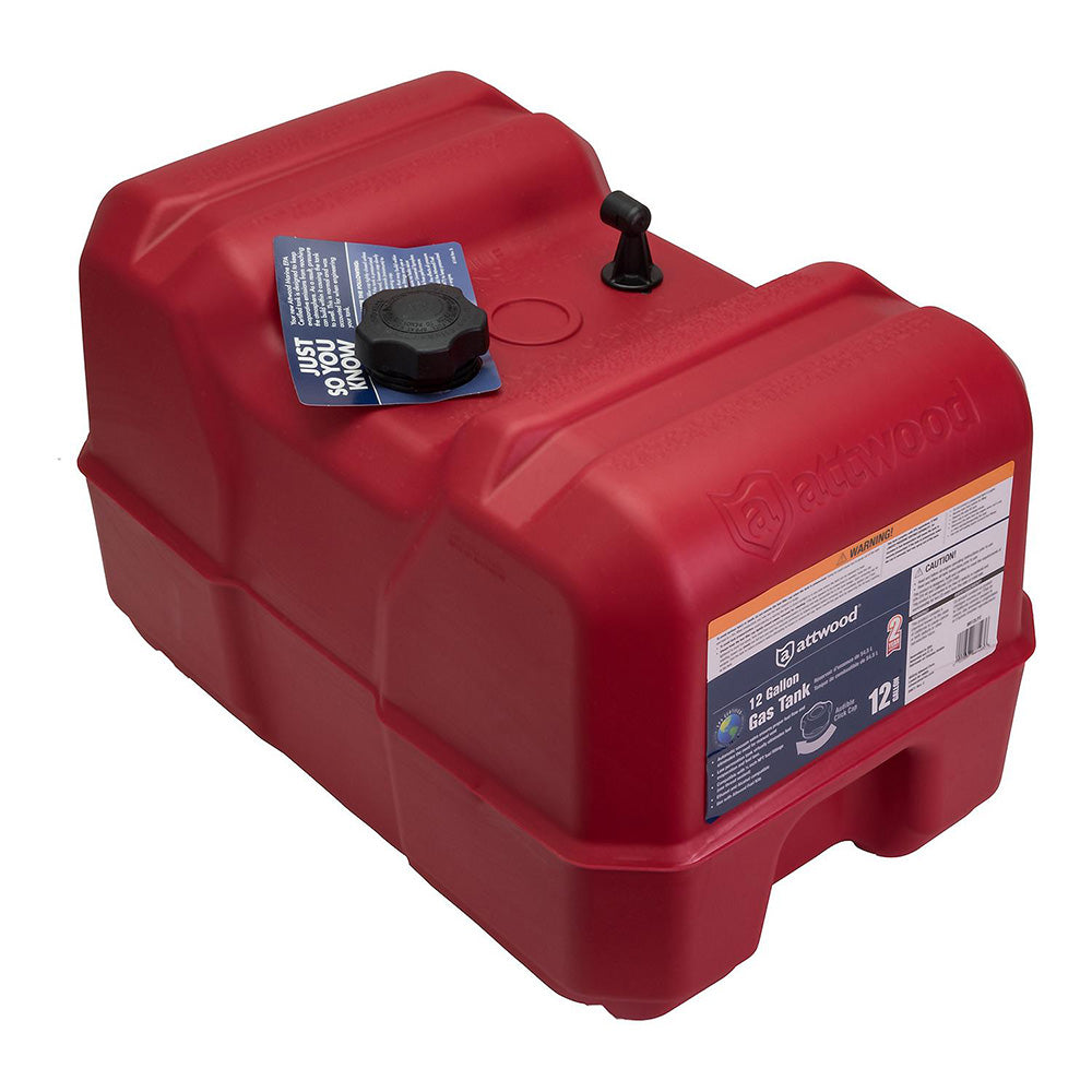 Attwood Portable Fuel Tank - 12 Gallon w/o Gauge - Boat Gear USA