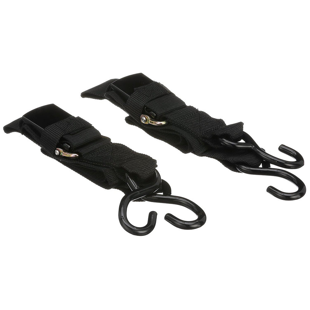 Attwood Quick-Release Transom Tie-Down Straps 2" x 4' Pair - Boat Gear USA
