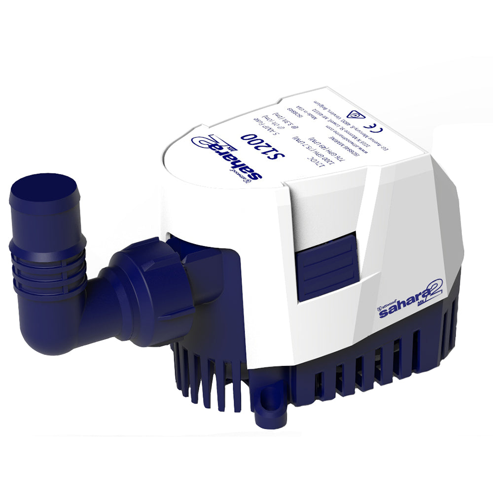 Attwood Sahara MK2 S1200 Bilge Pump 1200 GPH - 12V - Automatic - Boat Gear USA