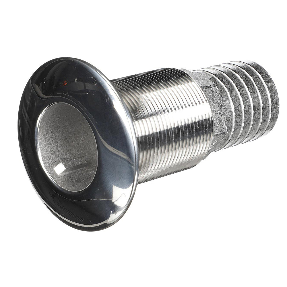 Attwood Stainless Steel Thru-Hull Standard Straight Barbed - 1-1/2" Inner Diameter - Boat Gear USA