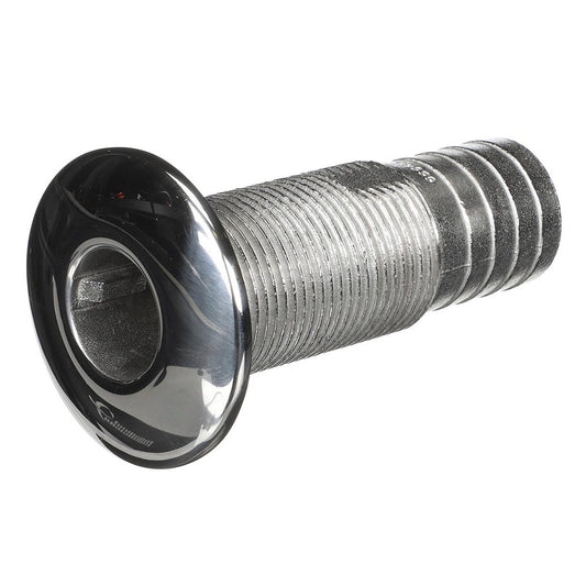 Attwood Stainless Steel Thru-Hull Standard Straight Barbed - 1-1/4" Inner Diameter - Boat Gear USA