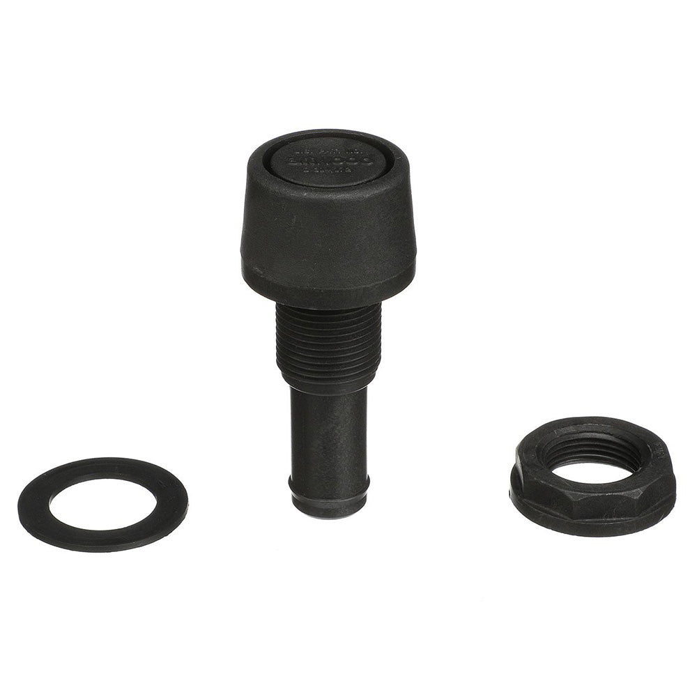 Attwood Straight Fuel Vent - Black Polypropylene - Boat Gear USA