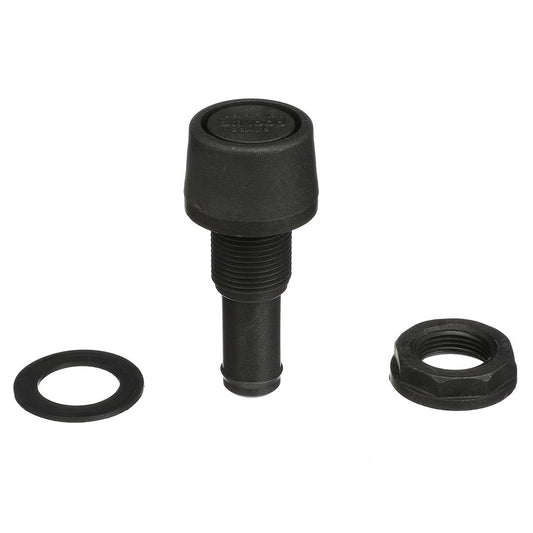 Attwood Straight Fuel Vent - Black Polypropylene - Boat Gear USA