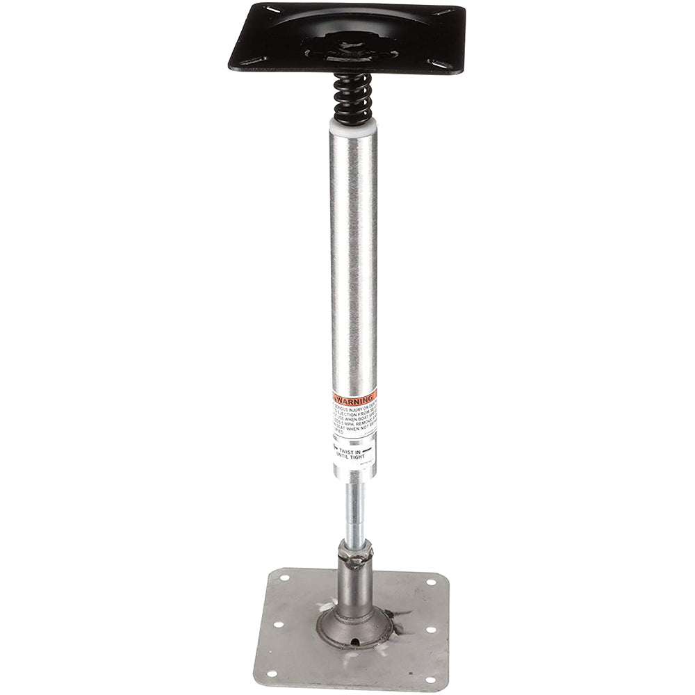Attwood SWIVL-EZE Lock'N-Pin 3/4" Pedestal Kit 13" Post 7" x 7" Stainless Steel Base Plate Threaded - Boat Gear USA