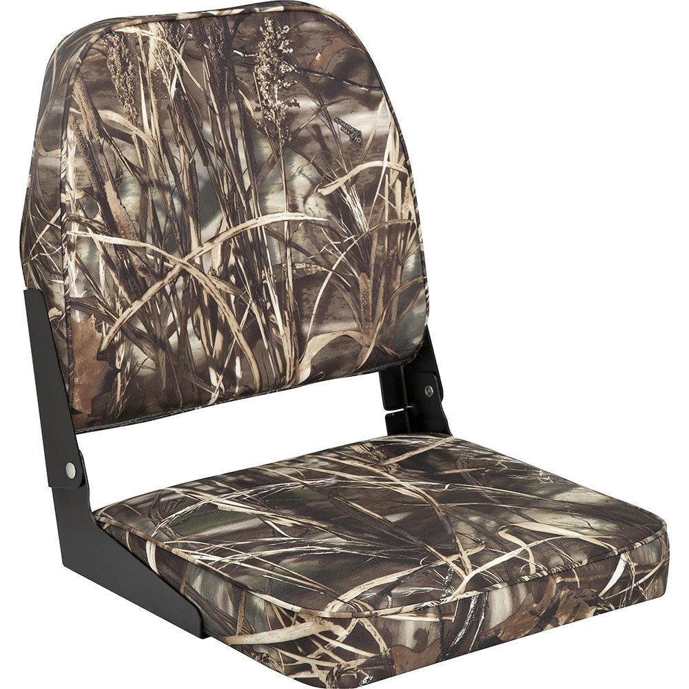 Attwood Swivl-Eze Low Back Padded Flip Seat - Camo - Boat Gear USA