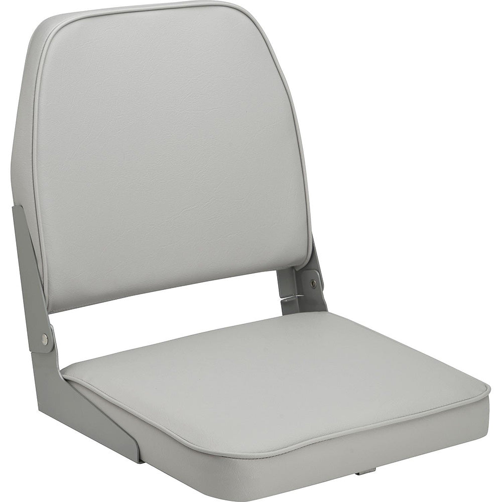 Attwood Swivl-Eze Low Back Padded Flip Seat - Grey - Boat Gear USA