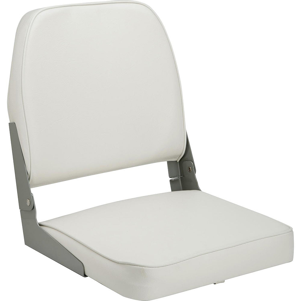 Attwood Swivl-Eze Low Back Padded Flip Seat - White - Boat Gear USA