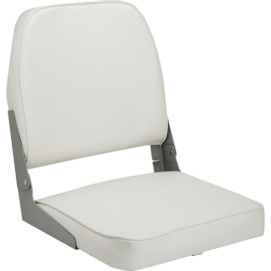 Attwood Swivl-Eze Low Back Padded Flip Seat - White - Boat Gear USA