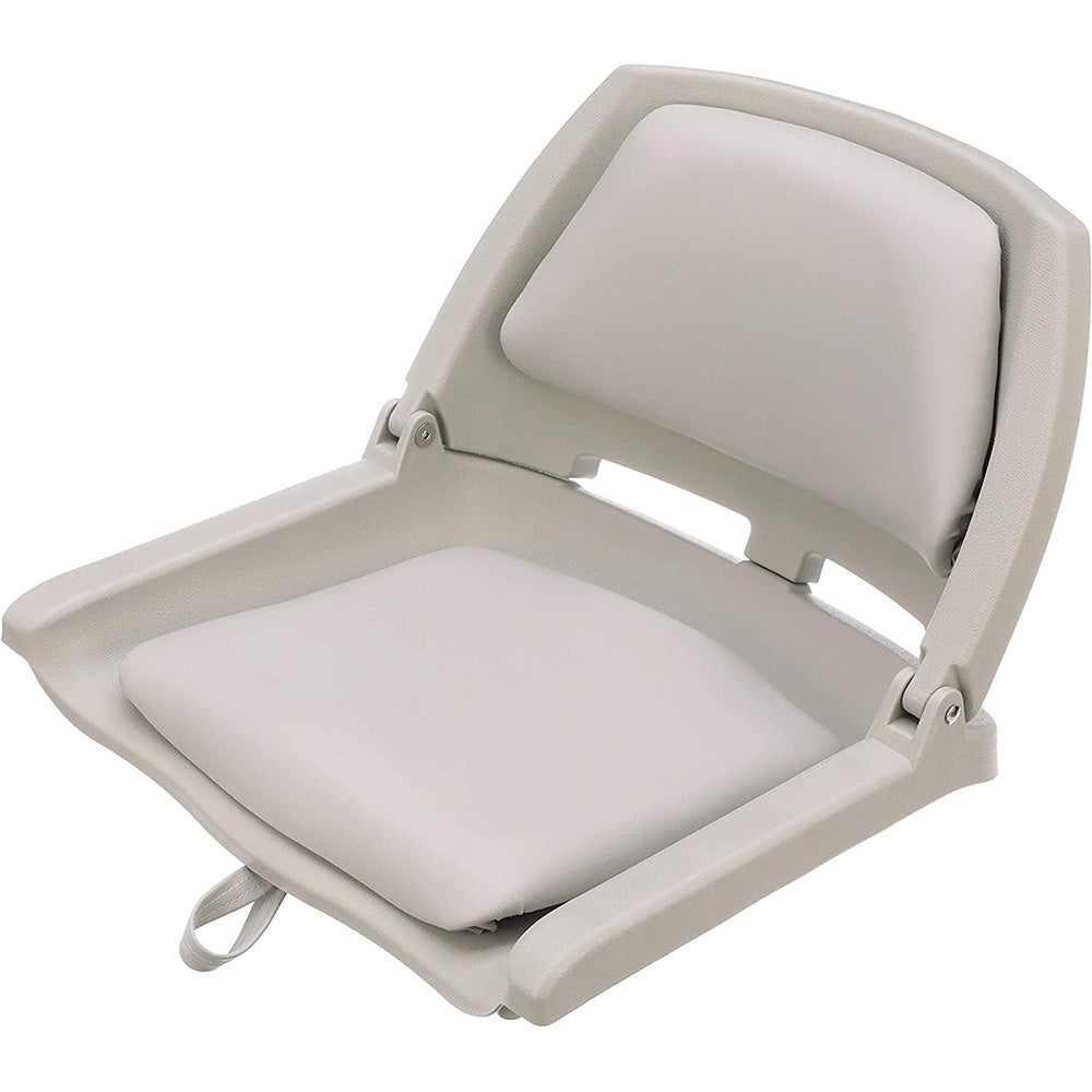Attwood Swivl-Eze Padded Flip Seat - Grey - Boat Gear USA
