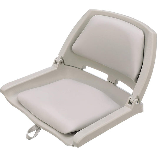 Attwood Swivl-Eze Padded Flip Seat - Grey - Boat Gear USA