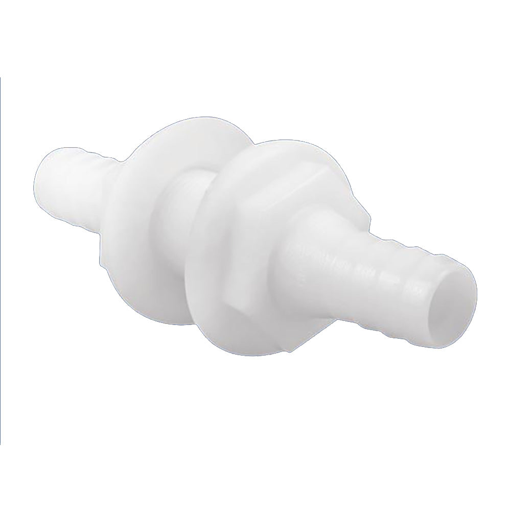 Attwood White Plastic Double Ended Connector - 3/4" Inner Diameter - Boat Gear USA