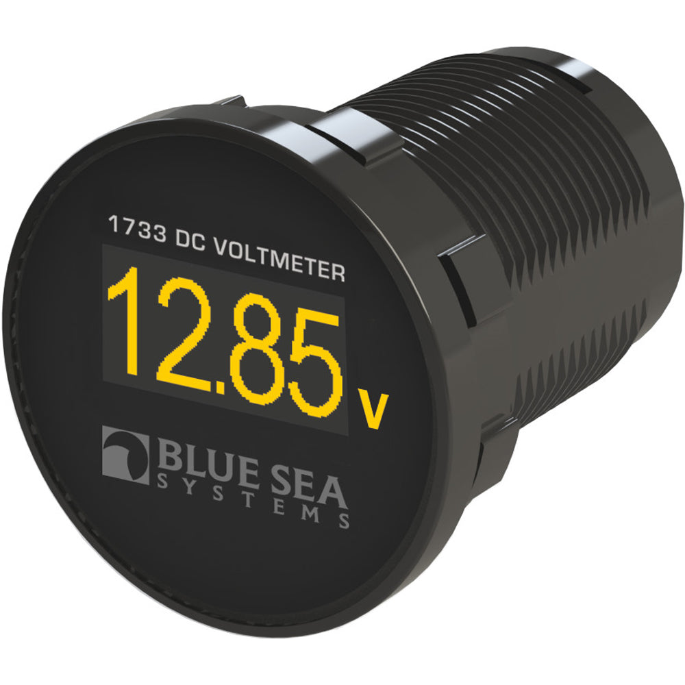 Blue Sea 1733 Mini OLED DC Voltmeter - Boat Gear USA