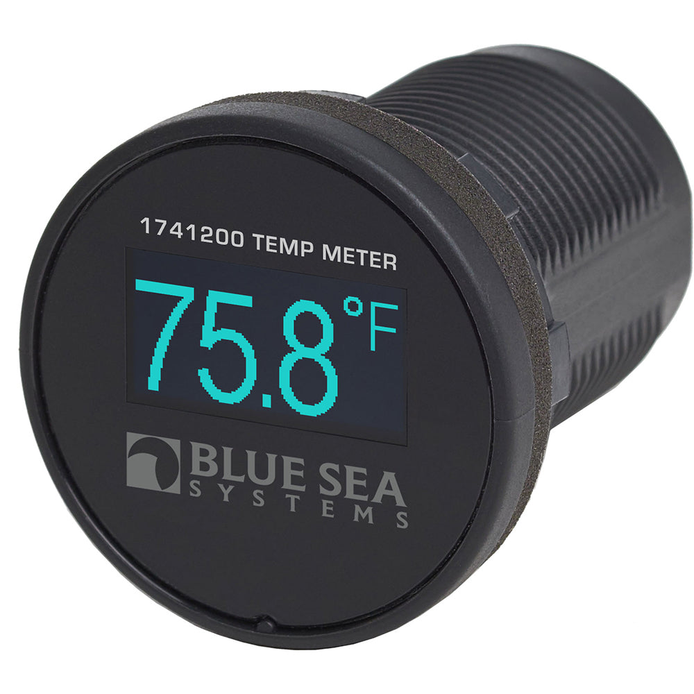 Blue Sea 1741200 Mini OLED Temperature Monitor - Blue - Boat Gear USA