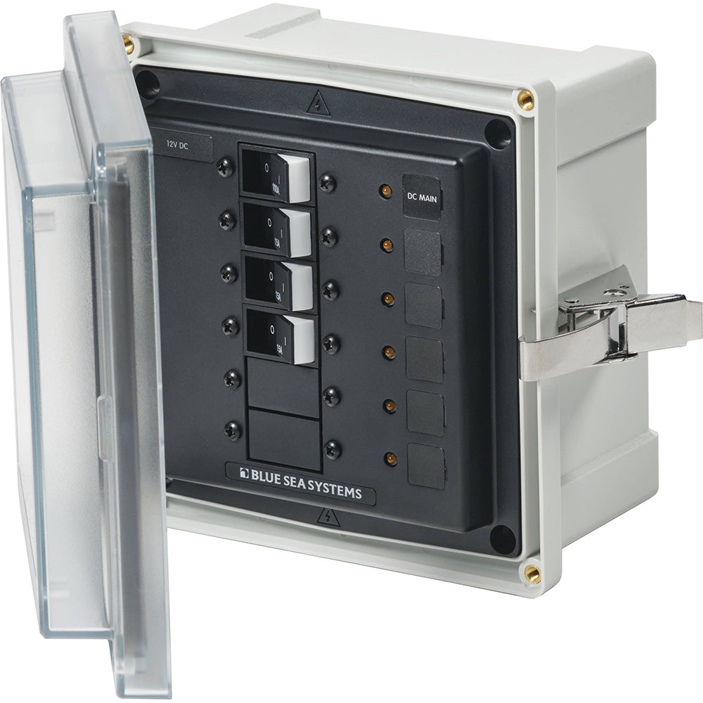 Blue Sea 3133 - SMS Panel Enclosure w/Main & 3 Branch (12/24V) - 12/24V DC - Boat Gear USA