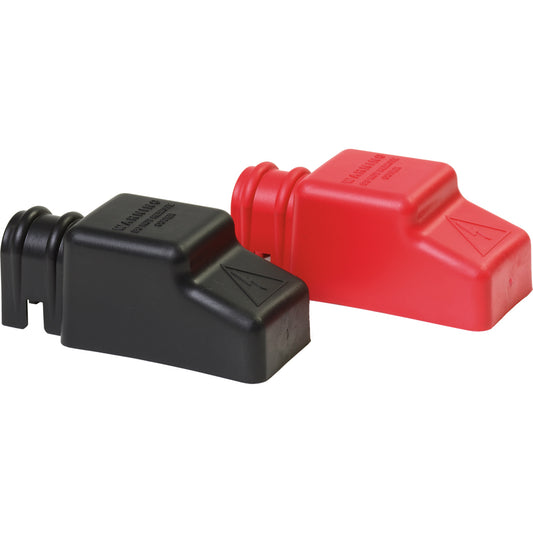 Blue Sea 4018 Square CableCap Insulators Pair Red/Black - Boat Gear USA