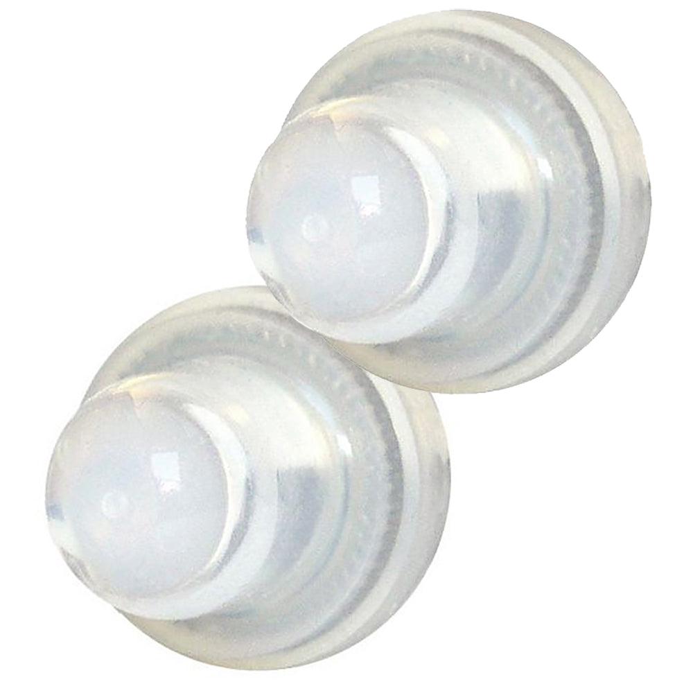 Blue Sea 4135 Push Button Reset Only Circuit Breaker Boot - Clear- 2-Pack - Boat Gear USA