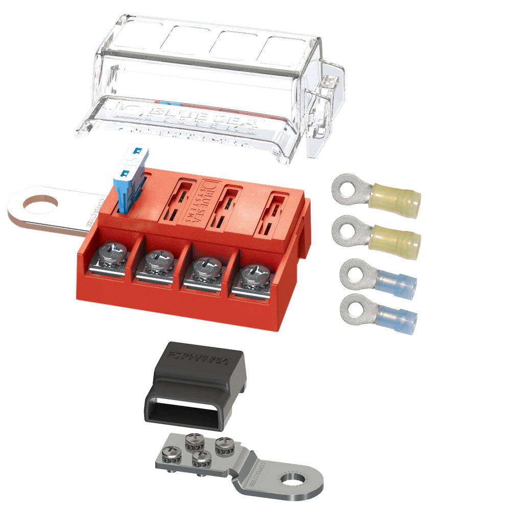 Blue Sea 5024 ST-Blade Battery Terminal Mount Fuse Block Kit - Boat Gear USA