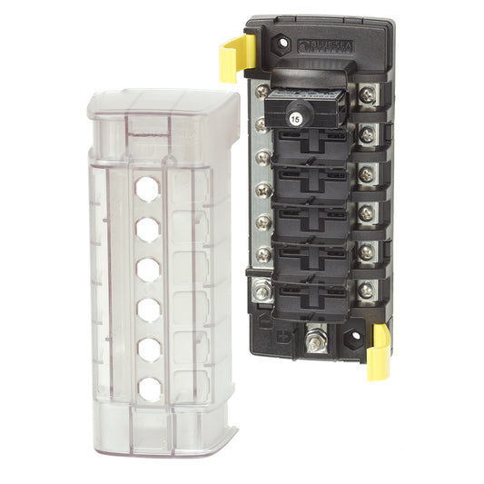 Blue Sea 5052 ST CLB Circuit Breaker Block - 6 Position w/Negative Bus - Boat Gear USA