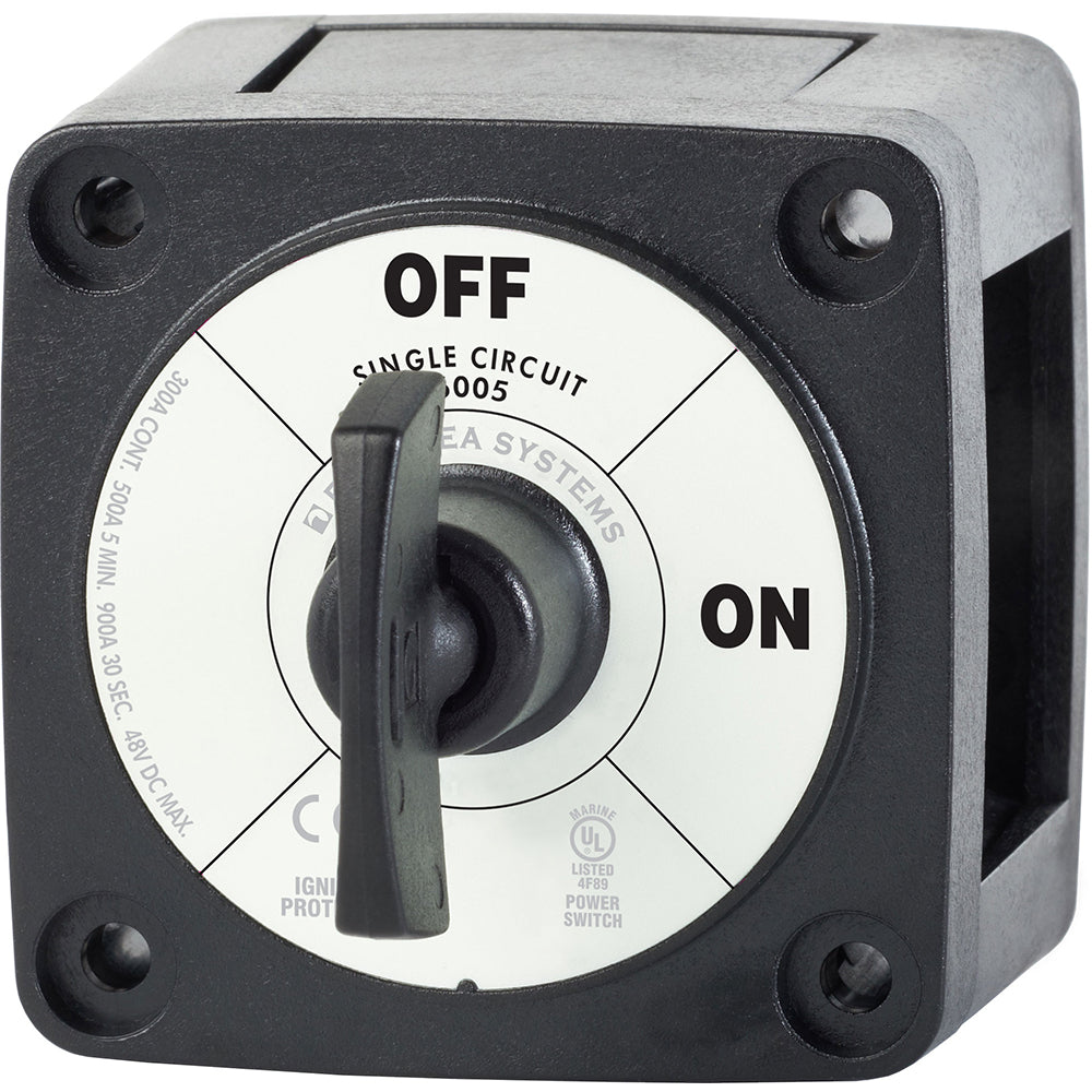 Blue Sea 6005200 Battery Switch Single Circuit ON-OFF - Black - Boat Gear USA