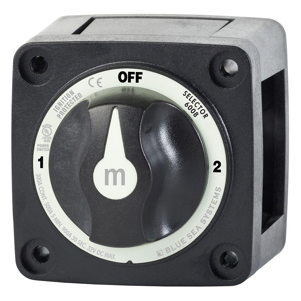 Blue Sea 6008200 m-Series Selector 3 Position Battery Switch - Black - Boat Gear USA