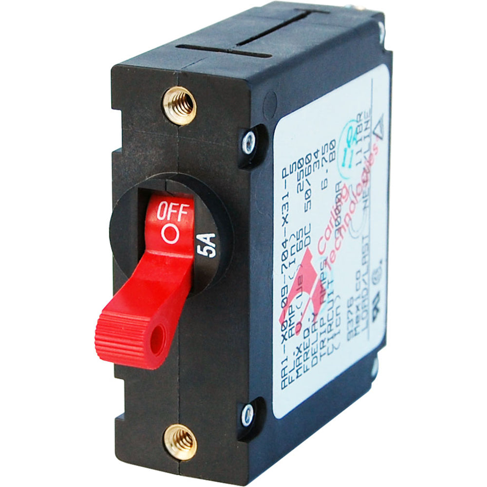 Blue Sea 7201 AC/DC Single Pole Magnetic World Circuit Breaker - 5 AMP - Boat Gear USA