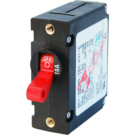 Blue Sea 7205 AC / DC Single Pole Magnetic World Circuit Breaker - 10 Amp - Boat Gear USA