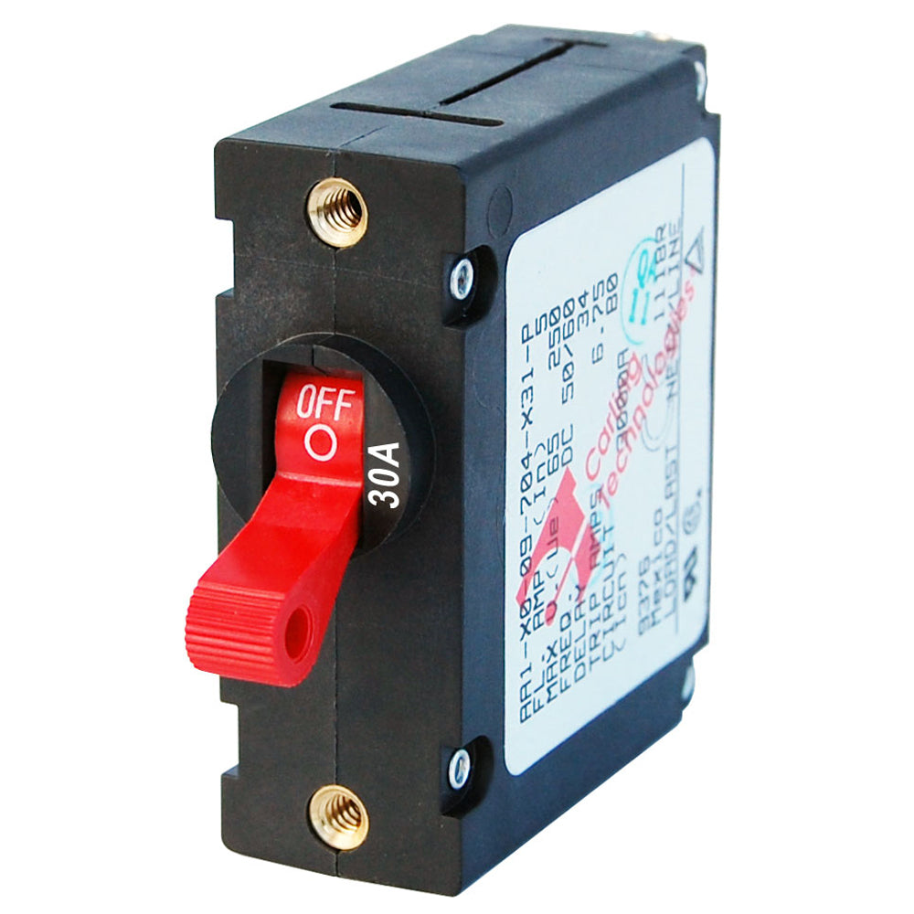 Blue Sea 7221 AC / DC Single Pole Magnetic World Circuit Breaker - 30 Amp - Boat Gear USA