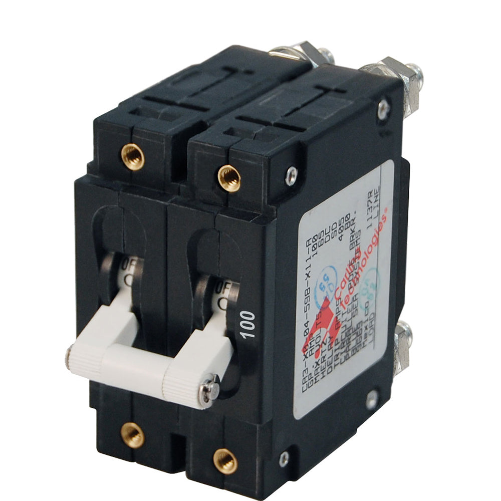 Blue Sea 7258 C-Series Double Pole Circuit Breaker - 100A - Boat Gear USA