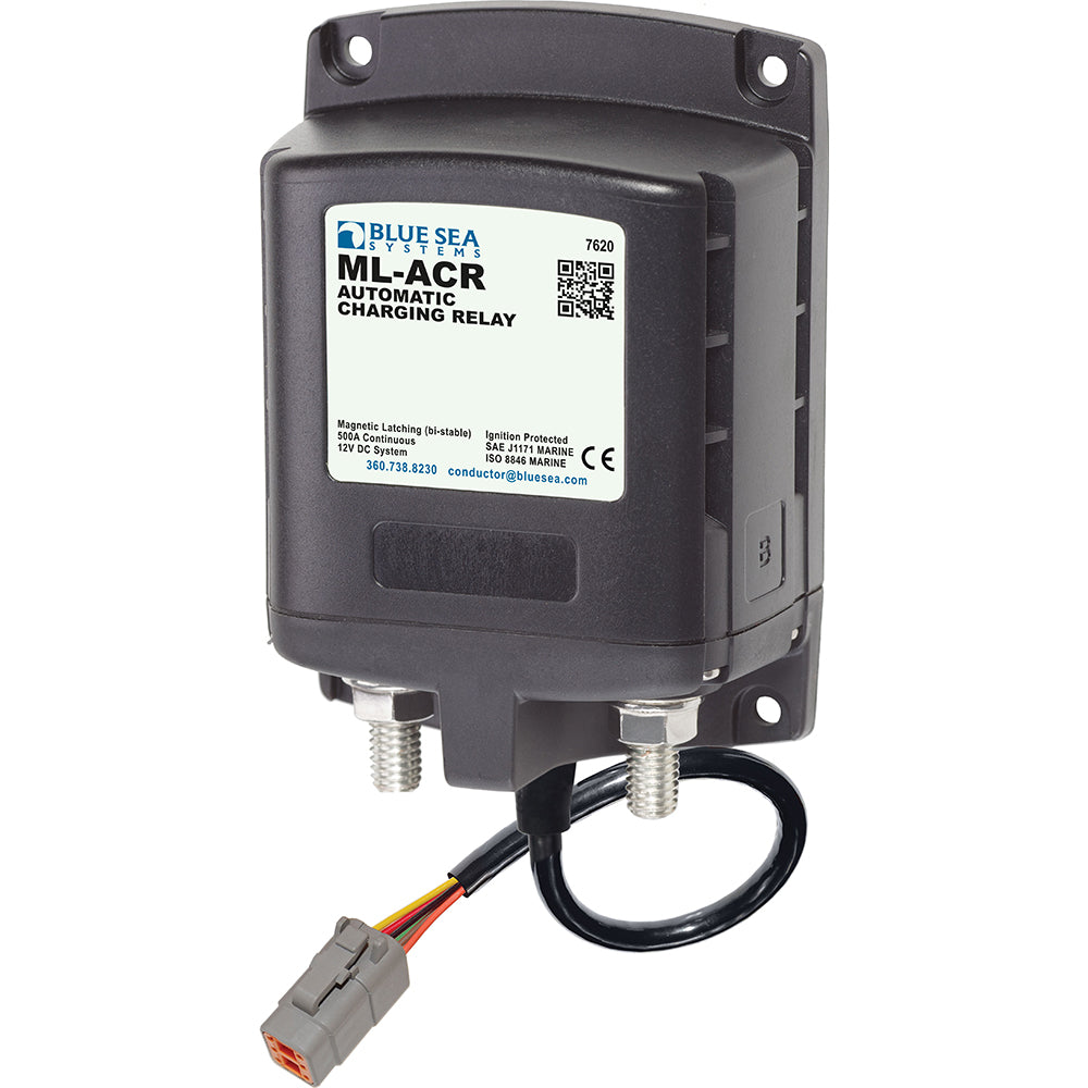 Blue Sea 7620100 ML ACR Charging Relay 12V 500A w/Deutsch Connector - Boat Gear USA