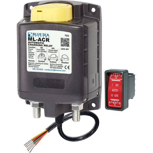 Blue Sea 7622 ML-Series Heavy Duty Automatic Charging Relay - Boat Gear USA