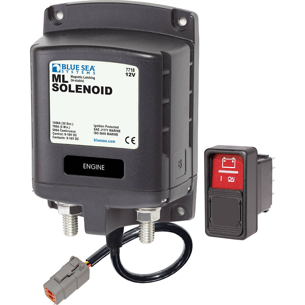 Blue Sea 7718100 - ML-Series Solenoid Switch - Deutsch Connector - 12V - Boat Gear USA