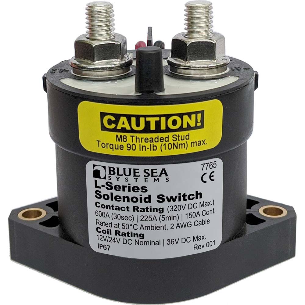 Blue Sea 7765 L-Series Solenoid Switch - 150A - 12/24V DC - Boat Gear USA