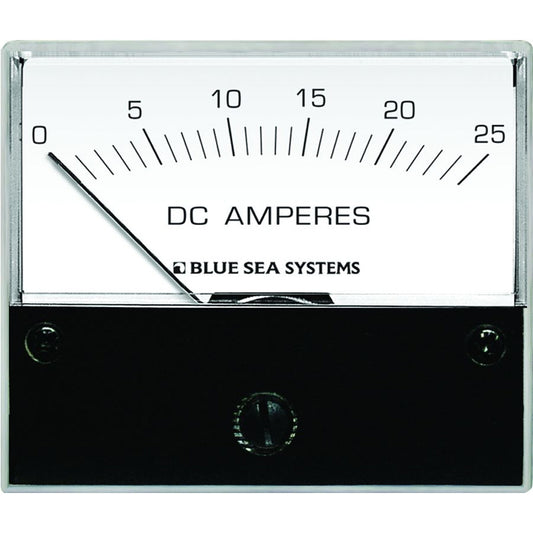 Blue Sea 8005 DC Analog Ammeter - 2-3/4" Face, 0-25 Amperes DC - Boat Gear USA