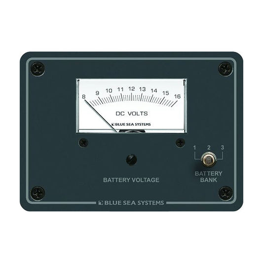 Blue Sea 8015 DC Analog Voltmeter w/Panel - Boat Gear USA