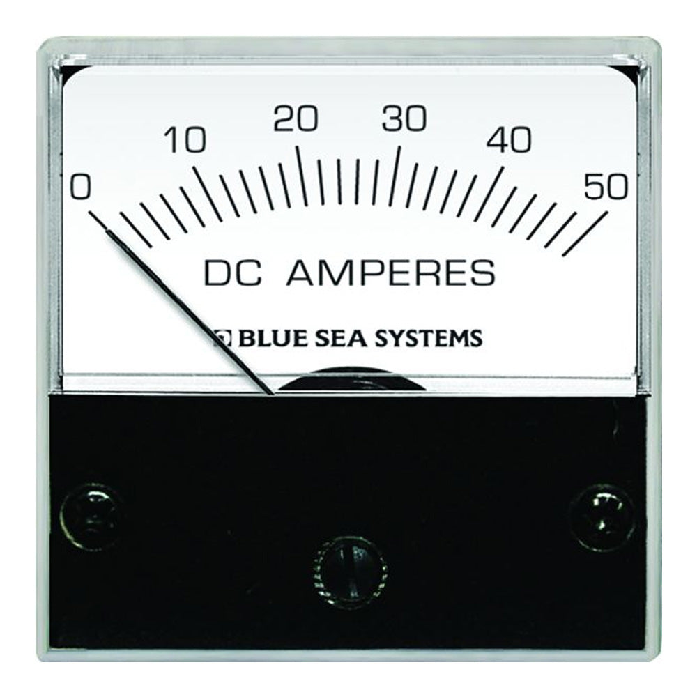 Blue Sea 8041 DC Analog Micro Ammeter - 2" Face, 0-50 Amperes DC - Boat Gear USA