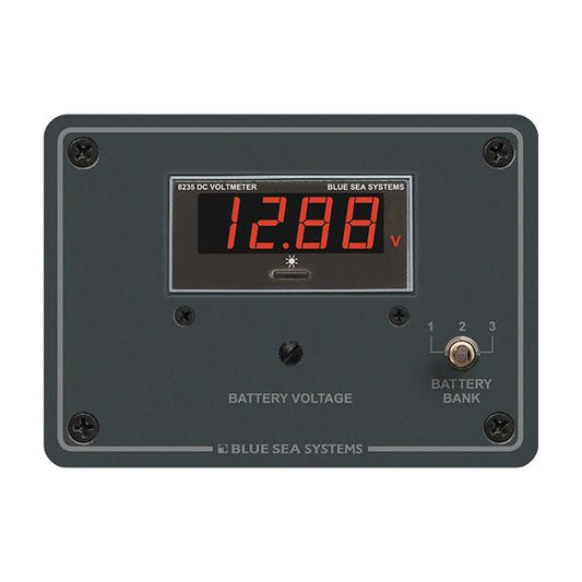 Blue Sea 8051 DC Digital Voltmeter Panel - Boat Gear USA